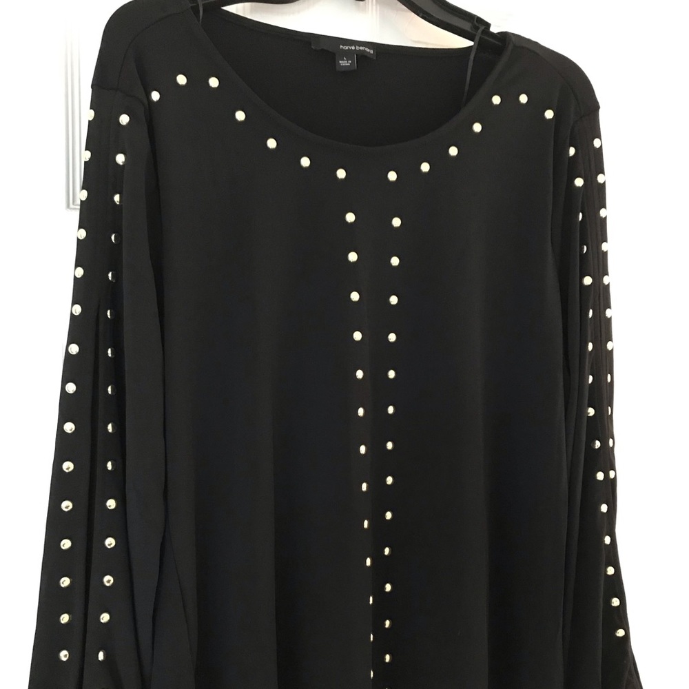 NWT Studded Shirt with cutout sleeves